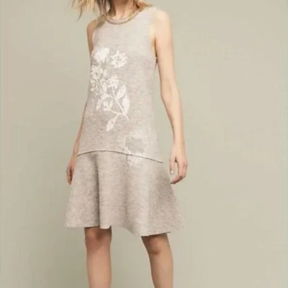 Anthropologie Knitted & Knotted Afterlight Wool Knit Dress Size Medium NWT